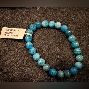 Apatite 8mm Beaded Bracelet